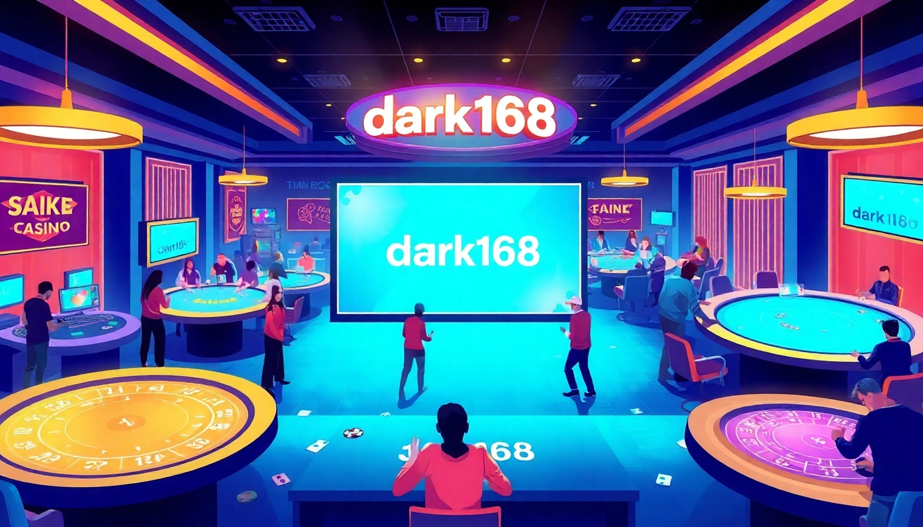 Dive into the thrilling world of dark168 with energetic casino gaming visuals.