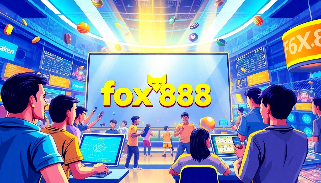 Engage with fox888's vibrant online gambling environment featuring diverse gameplay options and excitement.