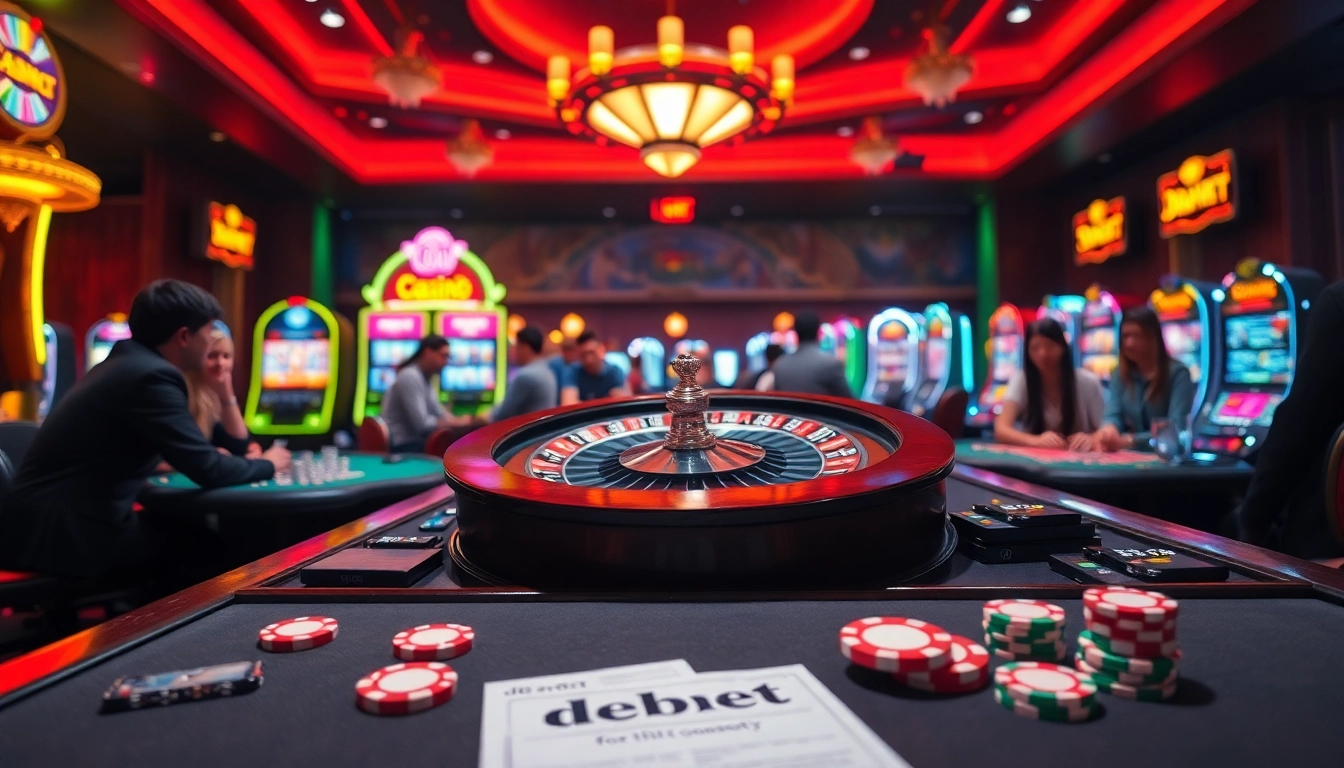 Experience the thrill of placing debet bets at lively casino tables filled with excitement and anticipation.